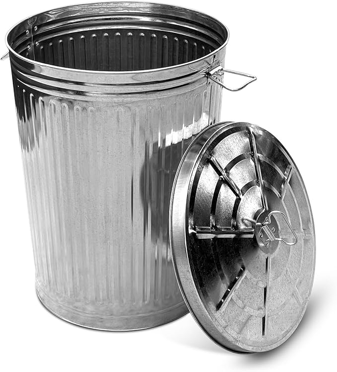 MARKSON 20 Gallon Trash Can, Stainless Steel Trash Can with Lid, Garbage Can with Lid