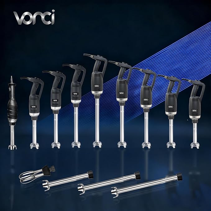 VONCI 22inch Commercial Immersion Blender Detachable Shaft, 500W & 750W Compatible, Stainless Steel Removable Shaft.