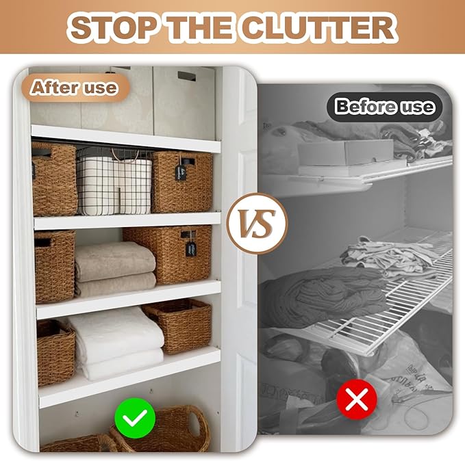 5 Pcs Wire Rack Covers 32x16x3 inch PVC Pantry Shelf Cover 0.31 inch Thick Removable Closet Wire Rack Shelf Covers,Decoration Kitchen Bathroom Office Shelving (Light Luxury White,32x16x3 inch)