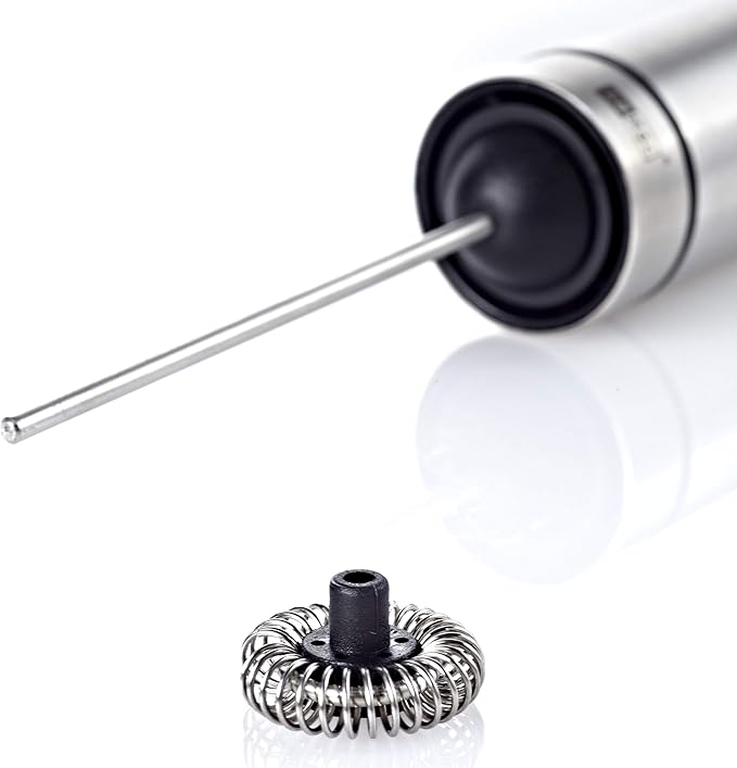 AdHoc Rapido Automatic Milk and Sauce Frother, Stainless Steel and Black