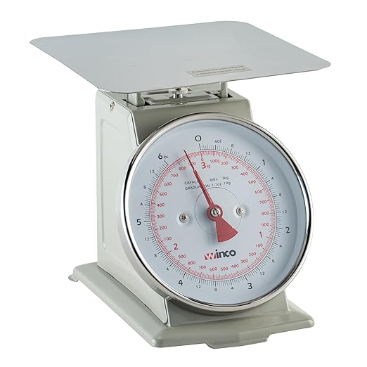 Winco Analog Receiving Scale with Dial, 6.5"