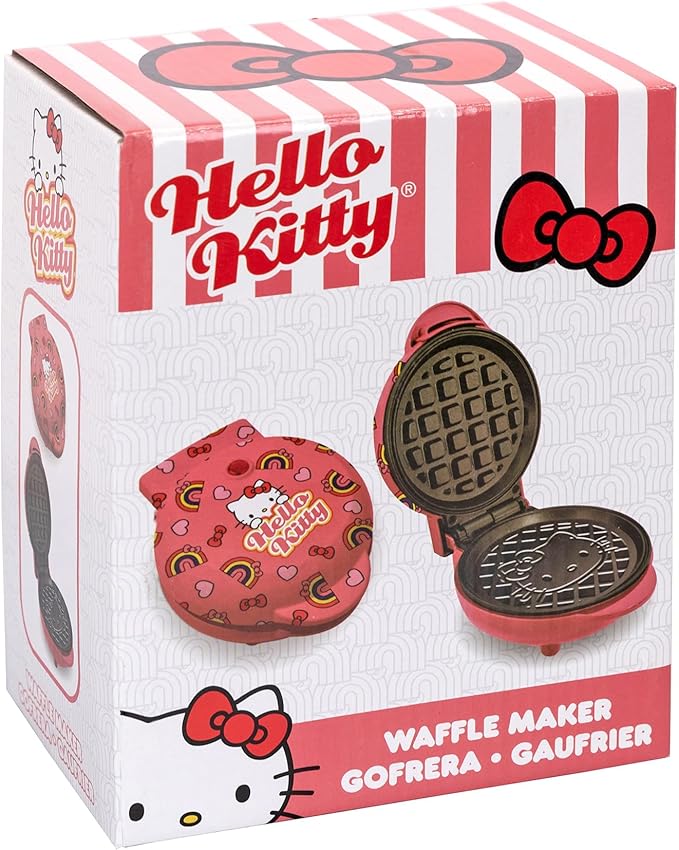 Uncanny Brands Hello Kitty Mini Waffle Maker - Cook With Your Favorite Kitty Character
