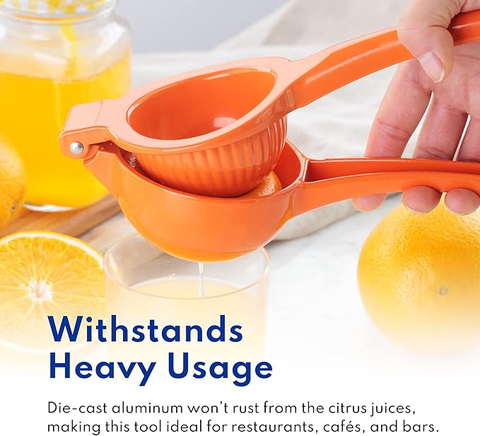 New Star Foodservice 42863 Enameled Aluminum Orange Squeezer