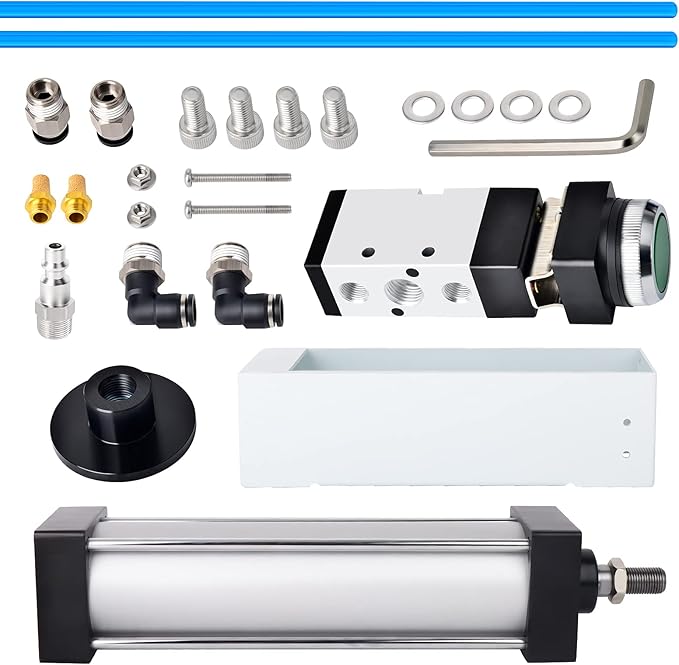 TAISHER Push Valve Aluminum Can Crusher，Eco-Friendly Recycling Tool，Heavy Duty Pneumatic Cylinder Soda Beer Can Crusher