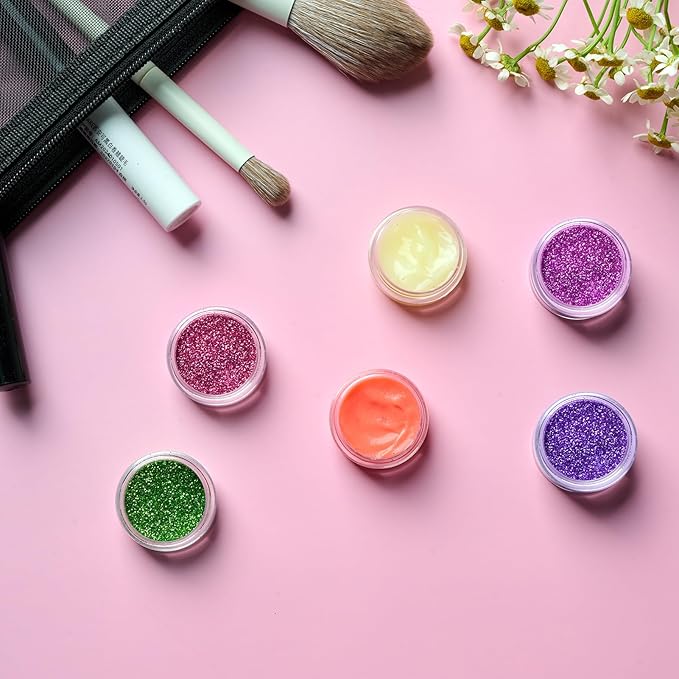 50 Pack 3 Gram Sample Containers with Transparent Lids, Small Plastic Cosmetic Jars, Makeup Travel Container Jar for Cream, Bead, Eye Shadow, Lotions, Powders, Lip Gloss with Labels Spatulas