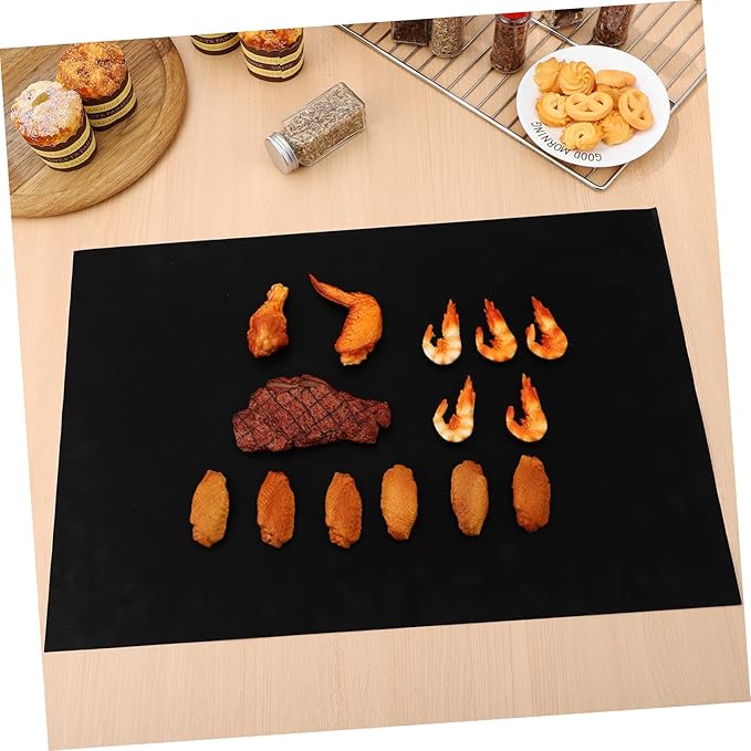 Alipis 9pcs Non-stick Oven Liners and Grill Mats High-temperature Resistant Cooking Mats for Even Heating Reusable Baking