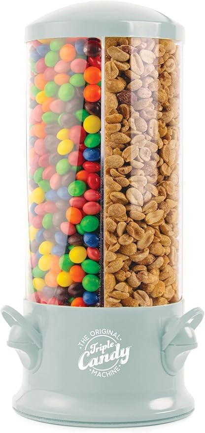 Handy Gourmet Original Triple Candy Machine-Fun Candy & Nut Dispenser-New & Improved (Sage Green), Standard (JB8450SG)