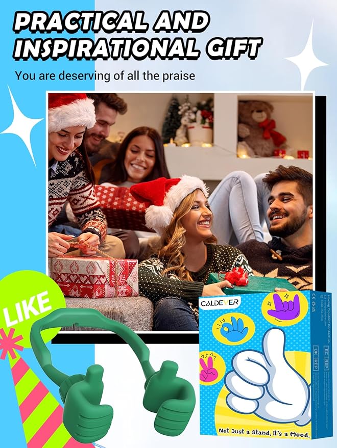 Stocking Stuffers for Teens Boys Girls Cell Phone Holder: Mens Gifts for Women Adults Thumbs Up Phone Stand Gifts for Kids Teenager Husband Wife Dad Mom Cool Gadgets Ideas Santa Gift for Christmas