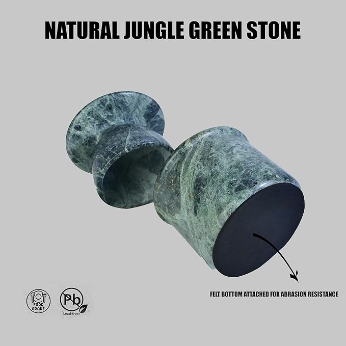 Jungle Green Butter Keeper, Round Marble Butter Dish, 4 inches, 3.5 inch Diameter