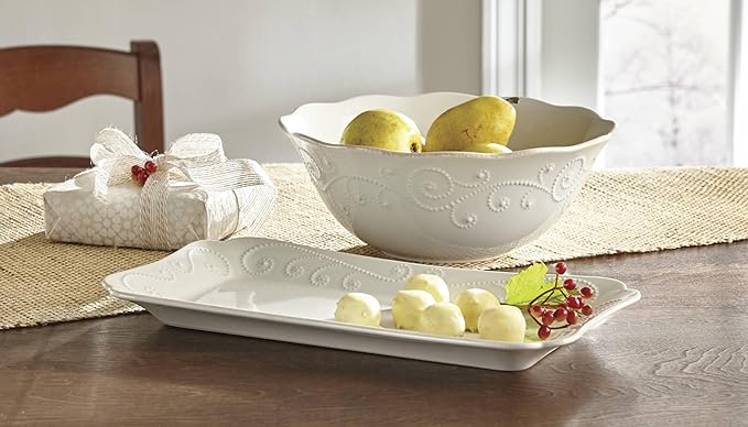 Lenox French Perle Serving Bowl, White -