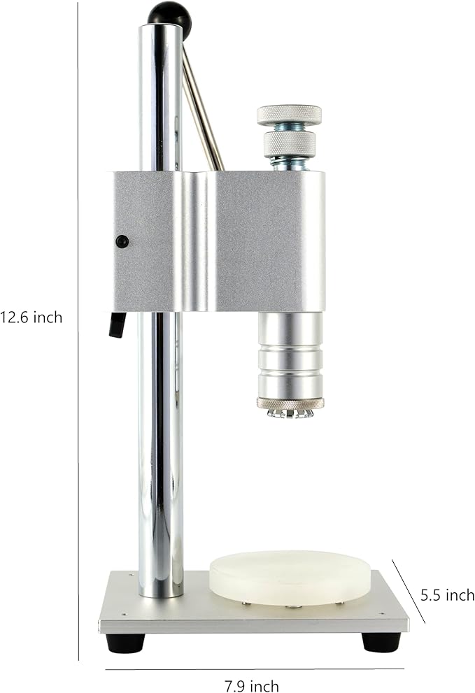 Yoolenatu Manual desktop perfume bottle crimping and capping tool machine, perfume bottle crimper,perfume bottle sealing machine (13 mm-15mm)