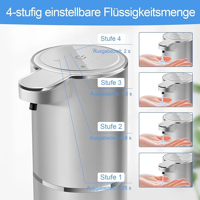 Automatic Liquid Soap Dispenser Bathroom Kitchen Dish Liquid Body Shampoo Shower Gel Hand Free Liquid Wall Mount Touchless Soap Dispenser 380ml Auto Liquid Dispenser Sylfu