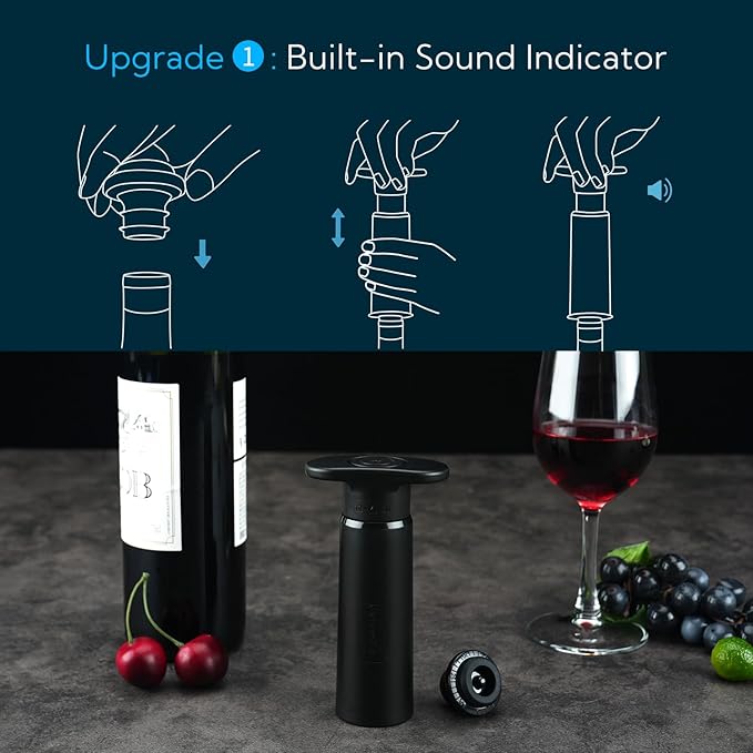Wine Saver Pump and 3 in 1 Wing Corkscrew