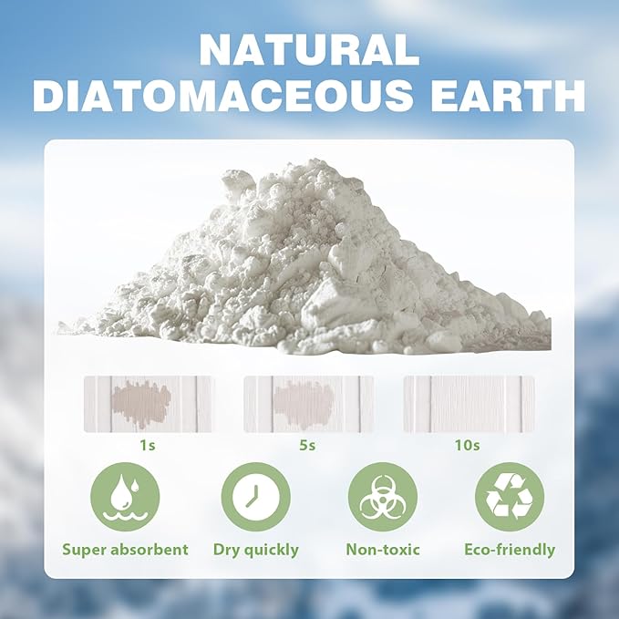 Collapsible Stone Dish Drying Mat for Kitchen Counter, 24"×16" Large White Dish Drying Pad, Eco-Friendly Diatomaceous Earth Mat, Quick Dry, No Odor
