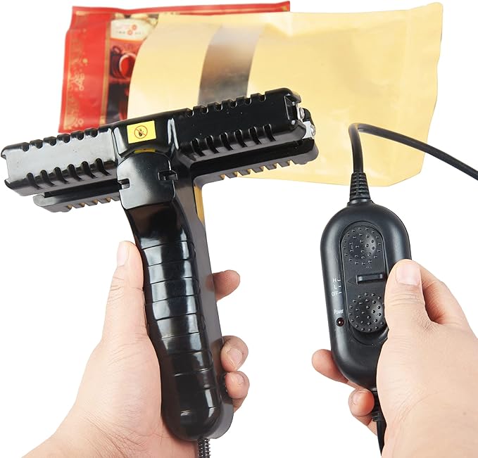 Bag Crimp Sealer, FDR150 Heat Crimp Sealer For 6 Inch Foil Bag Kraft Bag, Mylar Bag