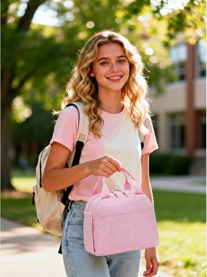 Bluboon Lunch Box for Women Cute Lunch Bag Reusable Insulated Lunch Bags Large Capacity Lunchbox Cooler for Work Picnic or Travel