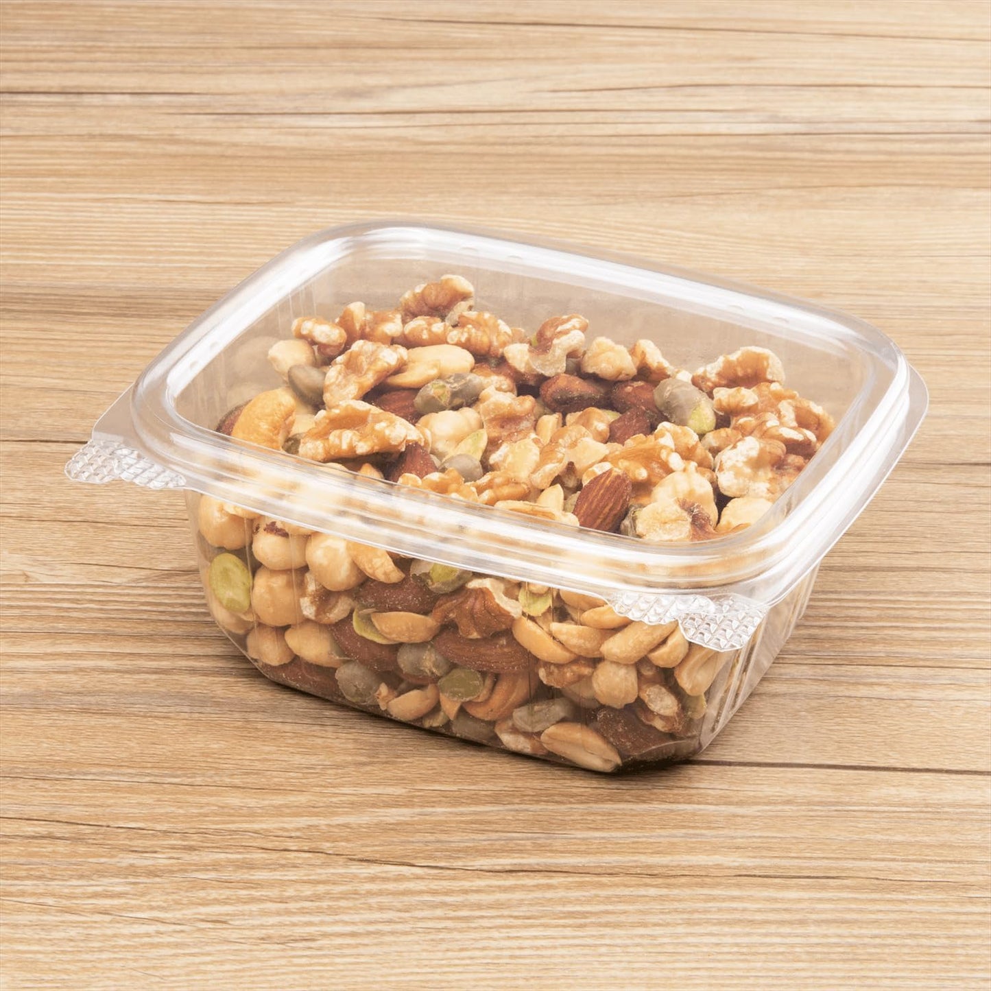 Karat PET Hinged Deli Containers with Lids - Perfect for Pasta Salads, Fruit, Deli Sides, and Home Meal Prep - Clear Plastic Food Containers, Take Out Containers (16oz)