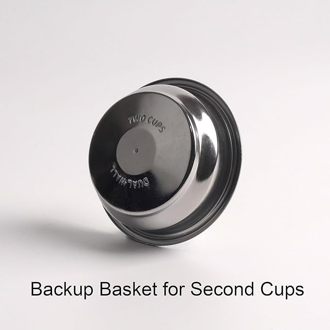 CAPFEI 58mm Pressurized Filter Basket Compatible with Calphalon Temp IQ/Kitchenaid KES6403 - Dual Wall Filter Basket - 2 Cups Capacity