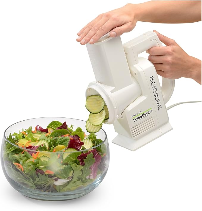 Presto 02970 Professional SaladShooter Electric Slicer/Shredder, Black,1 count
