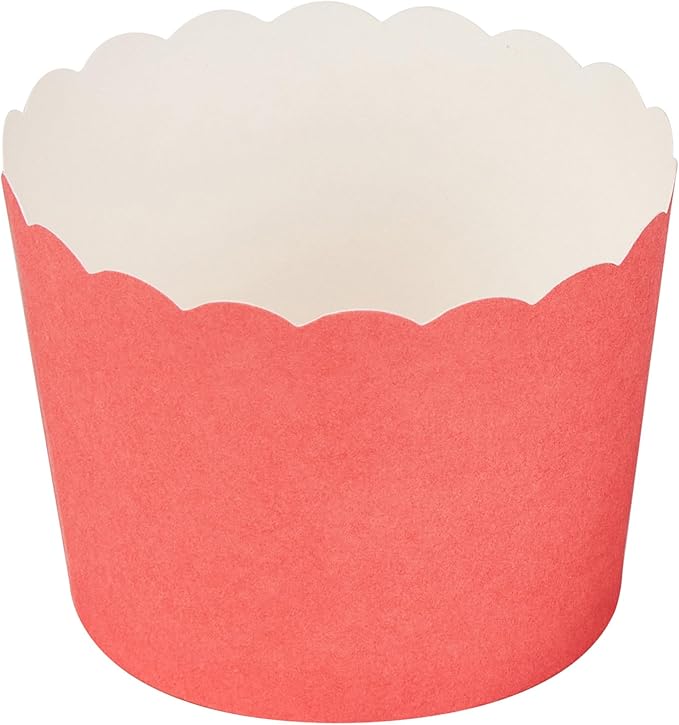 Restaurantware Baking Cups 200 Pack of 3.38 oz Paper Cupcake Liners Greaseproof Scalloped Oven-Safe Elegant Dessert Muffin Cups Disposable for Parties