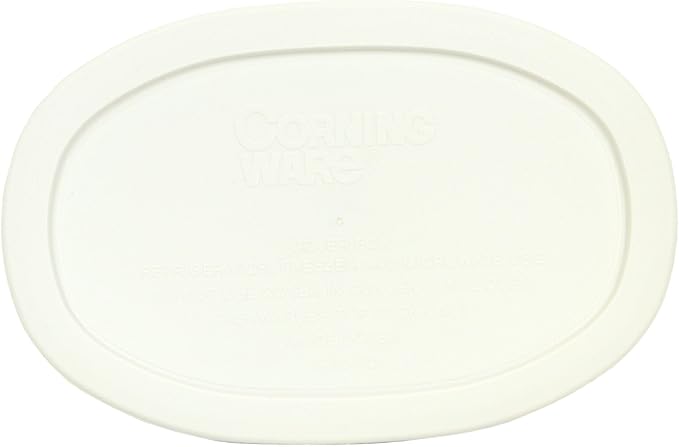 Corningware F-15-PC Oval French White 15-ounce Plastic Lid - 2 Pack