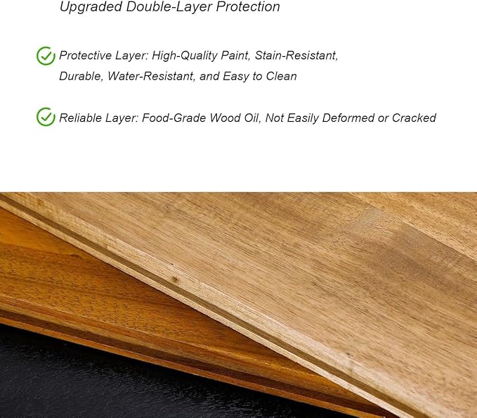 Bamboo Cutting Boards Set of 3 Book Chopping Board with Wood Storage Stand, 0.8in Serving Board Lightweight Butcher Block for Kitchen, Dishwasher safe