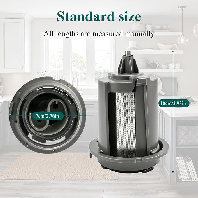 W11643383 Pump Filter Compatible with whirlpool maytag kitchen aid MDB4949SKZ0 KDTM404KPS1 KDTM404KPS0 etc dishwasher (Some Models), Replace Number: W11108699 4979076 AP7205669 PS16875644 etc