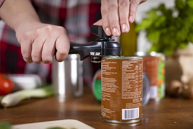 Kuhn Rikon Deluxe Auto Safety LidLifter/Can Opener, Red and Silver