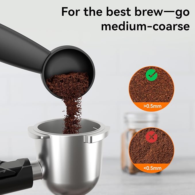 Queyd 3.5 Bar 4 Cup Espresso Cappuccino Machine, Stainless Steel Espresso Machine, Compact Expresso Machines for Home, Latte and Cappuccino Machine with Milk Frother, Dual Safety Switches, 800W