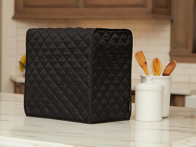 Covermates Keepsakes - Bread Maker Cover - Dust Protection - Stain Resistant - Washable - Appliance Cover, Black