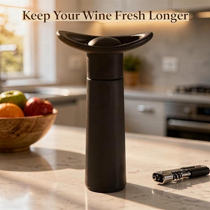 11 Pcs Wine Saver Vacuum Pump Set, Includes 1 Pump and 10 Stoppers, Reusable Wine Preservers, Bottle Keepers, Bottle Sealers for Kitchen, Party