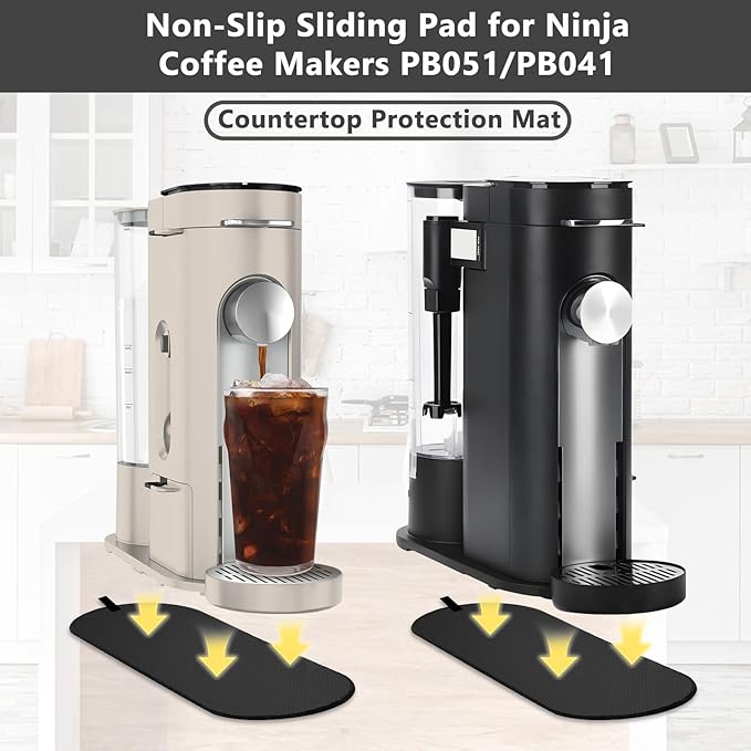 Sliding Pad for Ninja Single Serve Coffee Maker PB051 & PB055, Anti-slip Base Design Is Not Easy to Move, Convenient Storage Strap Design, Ideal Gift for Mom