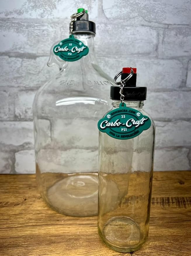 Kombucha.com Carbo-Caps: The Swingtop Slayer and Ultimate Carbonation System for Craft Beer & Kombucha Home Brewing. Viva La Revolución! (35 psi (Medium Carbonation), 6 Carbo-Caps + PRVs)