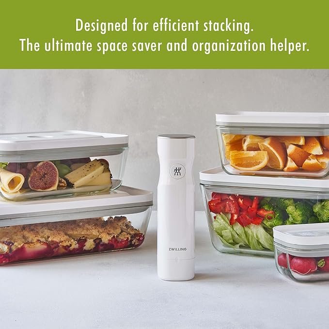 ZWILLING Fresh & Save Glass Vacuum Gratin Dish, Airtight Food Storage Container