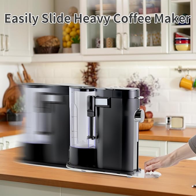 Appliance Slider Compatible with Ninja Coffee Machine, Transparent Acrylic Tray for Ninja Coffee Maker PB041/051 Keurig K-Mini