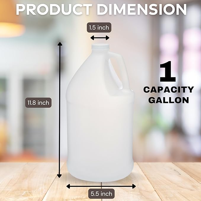 Rani Containers | 1 Gallon HDPE Plastic Jug with Reshipper Box & Pump Dispenser | Home & Commercial Use, Containers for Water, Sauces, Food, Soaps, Detergents, Liquids | Made in USA - Pack of 2