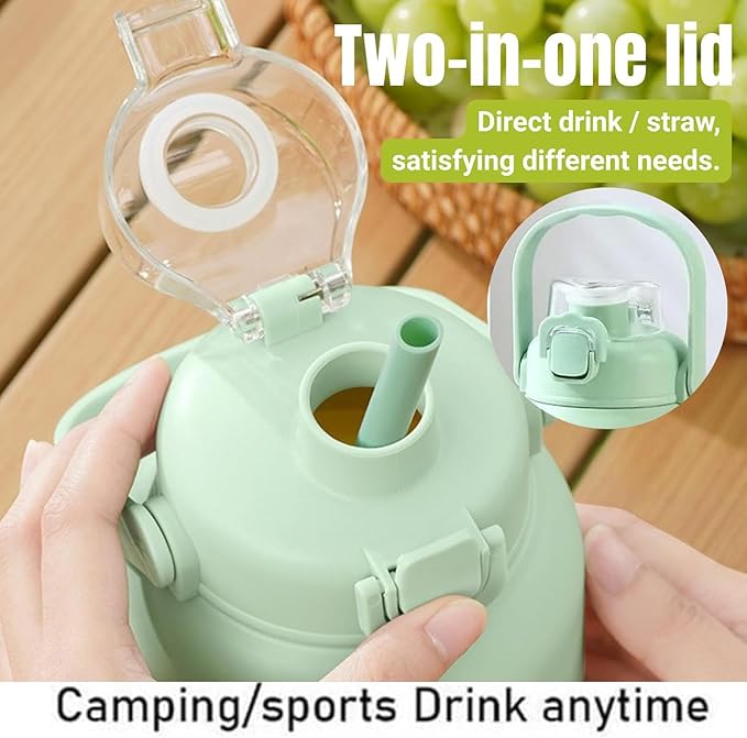 Blender Mini Japan, BPA-Free Electric Citrus Juicer 17 oz, With Straw And Two Lids, Portable Personal Blender for Smoothies, Shakes, Food Prep & Frozen Blendin (2PCS)