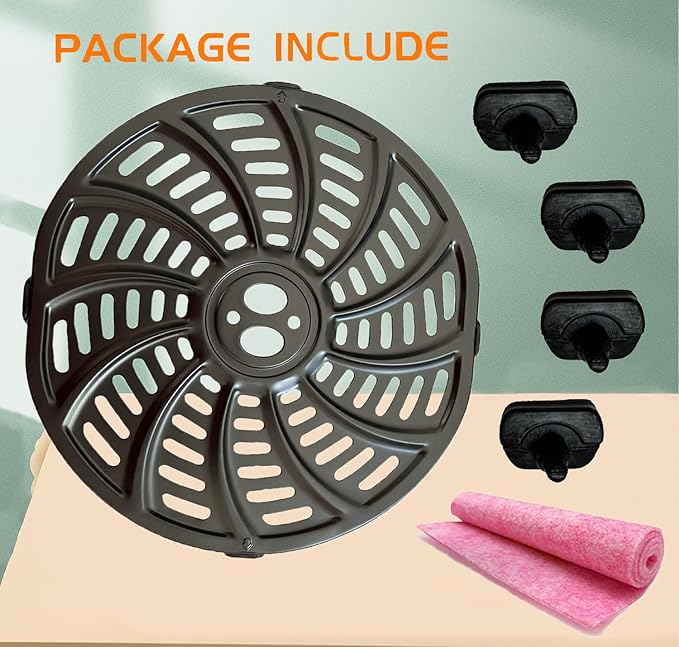 6QT Air Fryer Replacement Tray for Gourmia GAF698/GAF686 Air Fryers, Premium Nonstick Air Fryer Grill Pan Crisper Plate Grill Insert Grate Grid for Gourmia 6QT Air Fryers, Dishwasher Safe
