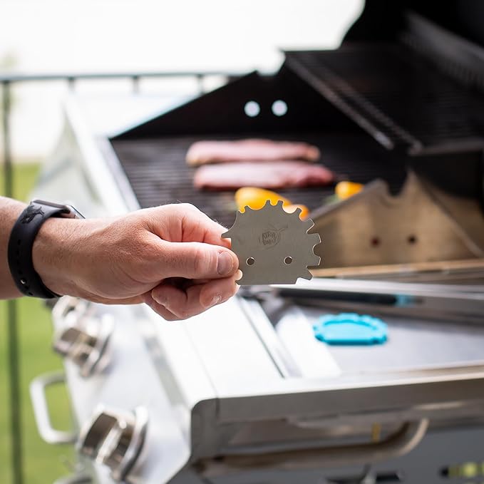 Bristle-Free Grill Scraper Gadget for Dads Who Like Grilling and Have Everything