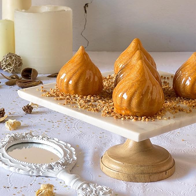 Russian Tale Mousse Cake Silicone Mold, 3D Onion Shaped Chocolate Baking Mold for Cupcake Candy Pastry Truffle Jelly Brownie Pudding Sandwich Cookie French Dessert Candle