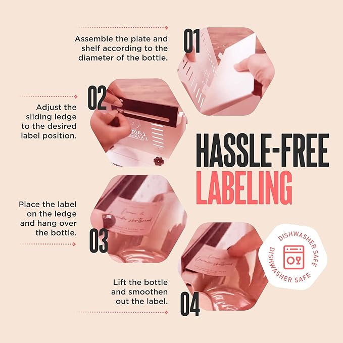 The Label Ledge – Original Patented Candle Label Applicator Tool (Made in USA) | Precise Label Placement Tool for Jars, Bottles & Candle Vessels