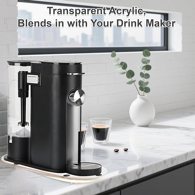 Appliance Slider Compatible with Ninja Coffee Machine, Transparent Acrylic Tray for Ninja Coffee Maker PB041/051 Keurig K-Mini