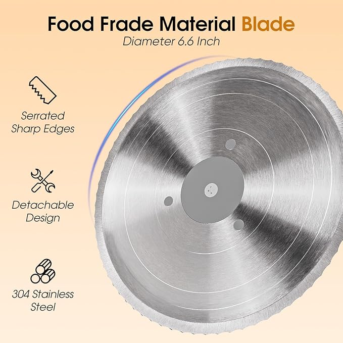 Manual Bread Slicer for Homemade Bread, Adjustable Thickness and Evenly Slicing, Sourdough Bread Slicer with Hand Crank, Clear Scale Line, Non-Slip Suction Base & Sharp Blade
