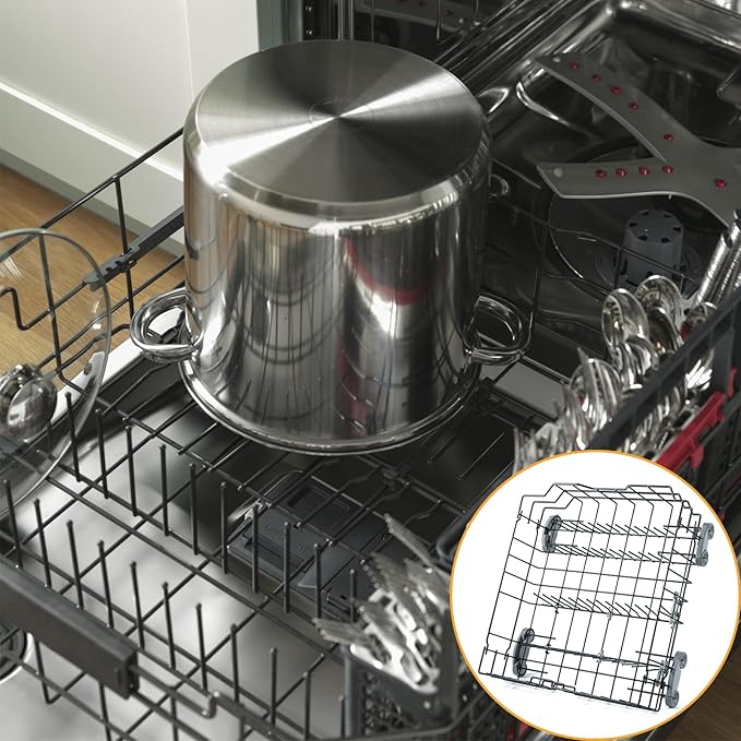 Allstare WD28X25960 Dishwasher Lower Rack Replacement Parts for GE Dishwasher Parts GE Profile Monogram Adora Triton XL Cafe Dishwasher Lower Dishrack Assembly GE Dishwasher Bottom Rack Drawer 1 Pack