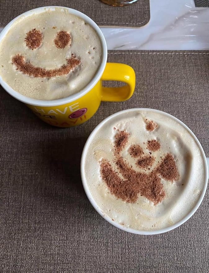 1L Espresso Coffee Machine, With 20 oz Stainless Steel Espresso Milk Frothing Pitcher Jug Frother Cup,With Coffee Decoration Mold Tool