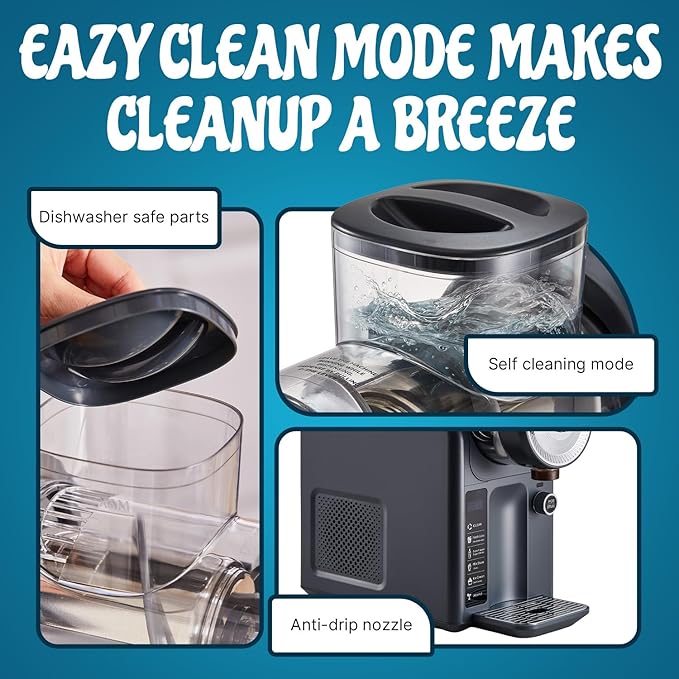 Slushie Machine for Home, No Ice Needed Professional Frozen Drink Maker & Soft-Serve Ice Cream Machine- 1.8 L Capacity Slushy Machine for Margaritas, Daiquiris, Juices, Cocktails, Frappes & More