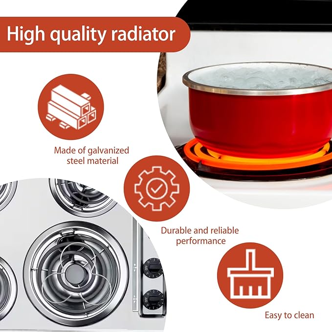 Glass Cooktop Heat Diffuser for Electric Stove, Full Heat Sink Protects Glass Cookware, Pack of 4