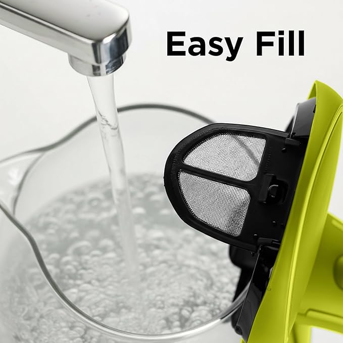 OVENTE Electric Kettle, 1.5L Borosilicate Glass Countertop Water Heater and Boiler for Coffee or Tea, BPA-Free, Auto Shut-Off, Boil-Dry Protection, Removable and Washable Spout Filter, Green KG83G