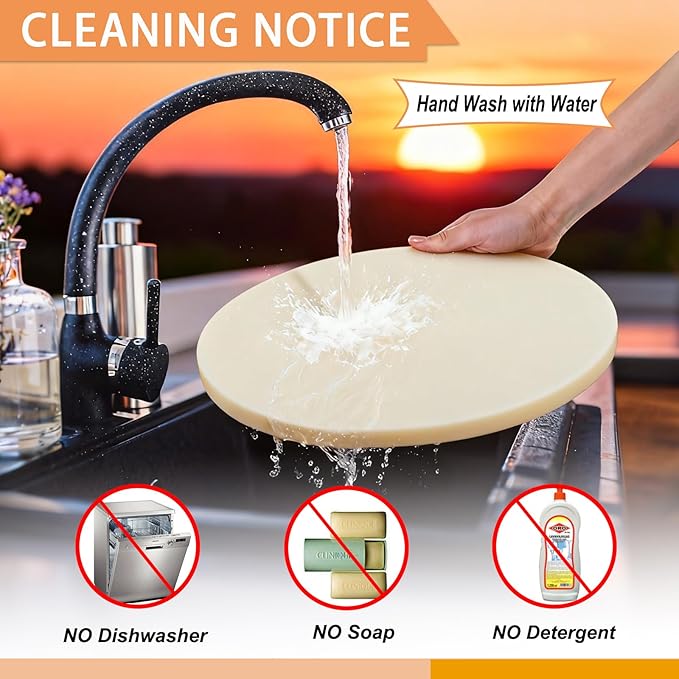 15" Round Pizza Stone for Grill Oven, Heavy Duty Cordierite Baking Stone Cooking Pan, Durable Large Pizza Grilling Stone, Ideal for Grilling Baking Several Sizes of Pizzas