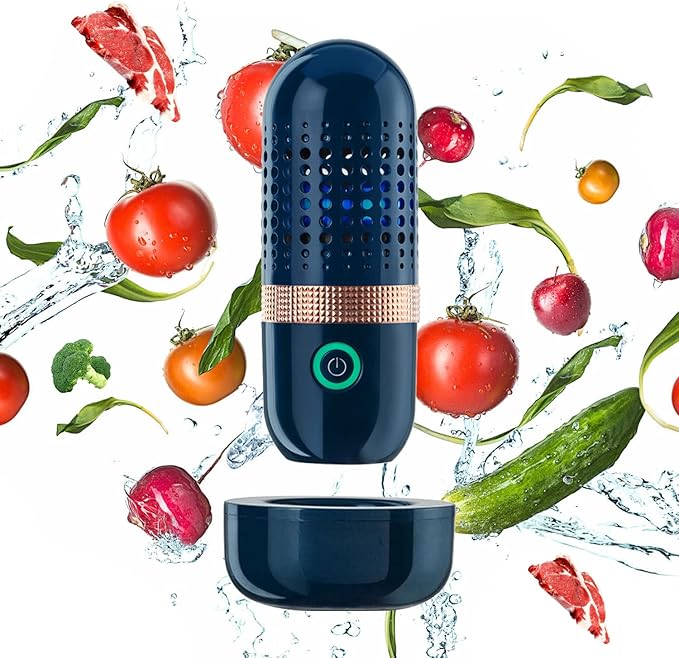 Fruit and Vegetable Washing Machine, Fruit Cleaner Device,Fruit Purifier for with OH-ion Purification Technology for Cleaning Fruit,Vegetable Sold by Heyjar US Only